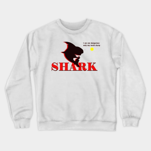 Shark teeth Crewneck Sweatshirt by Khanna_Creation